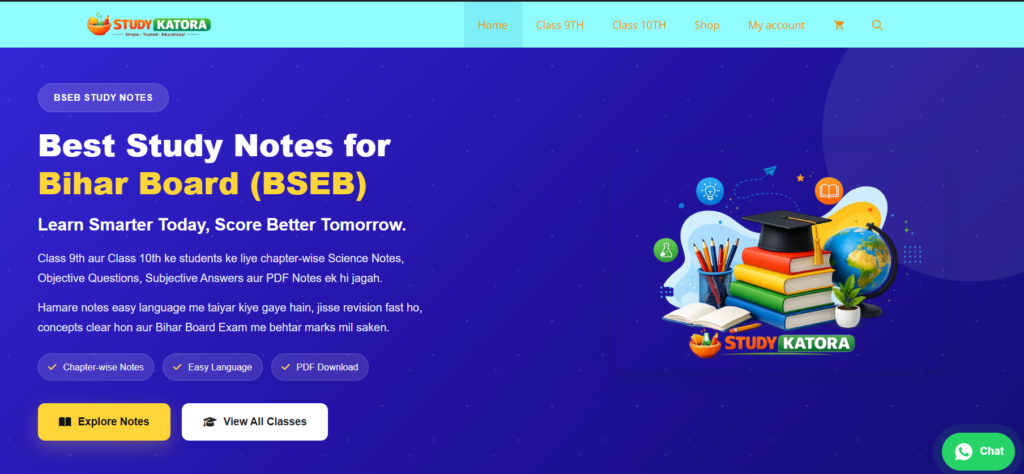 Best Hindi Medium Notes for Bihar Board