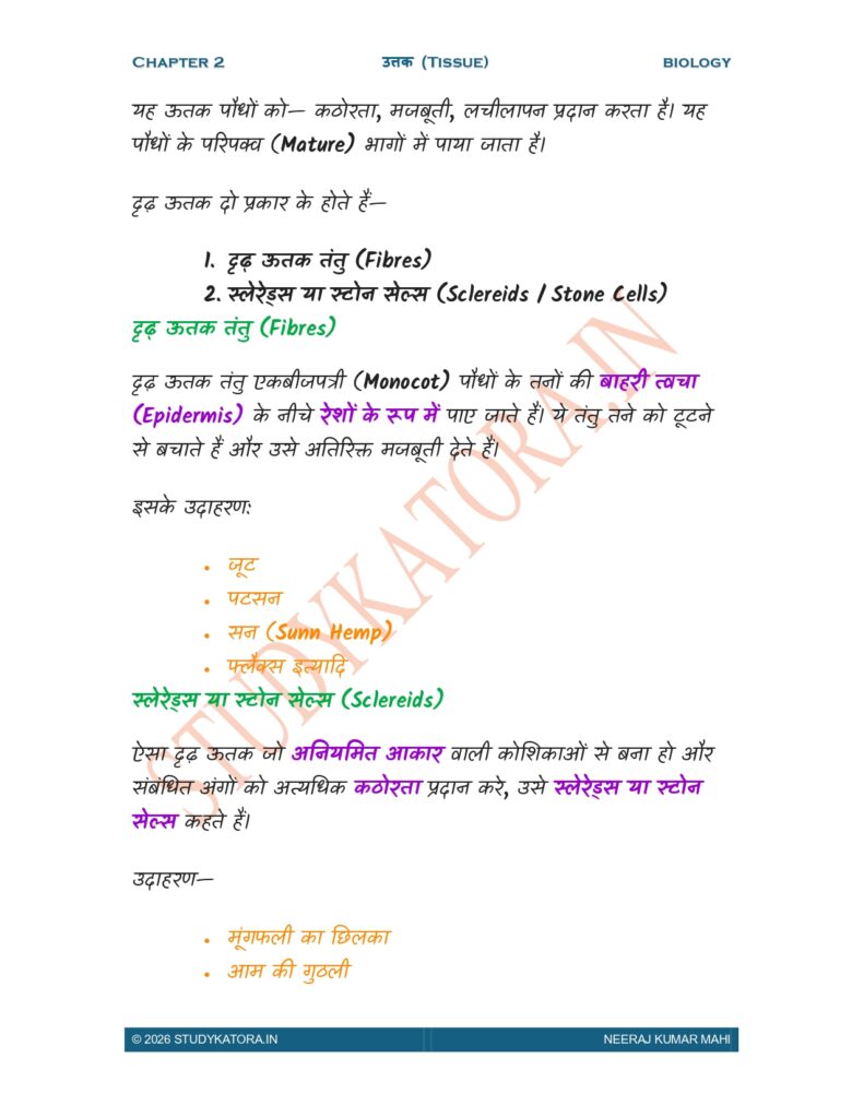 Class 9 Biology Chapter 2 Notes in Hindi