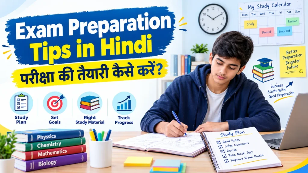 Exam Preparation Tips in Hindi | परीक्षा की तैयारी कैसे करें – पूरी जानकारी 